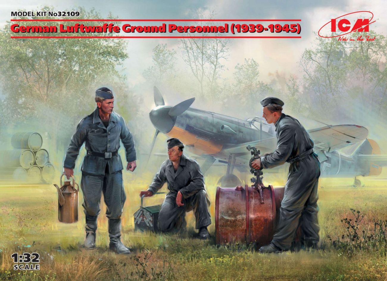 1:32 German Luftwaffe Ground Personnel (1939-1945) (3 figures)
