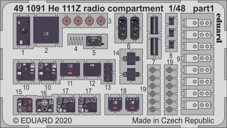 1:48 Heinkel He-111Z 'Zwilling' radio compartment