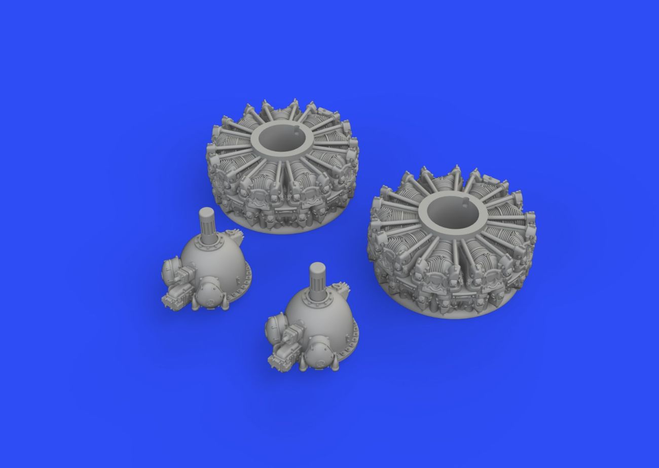 1:72 Martin B-26 Marauder engines