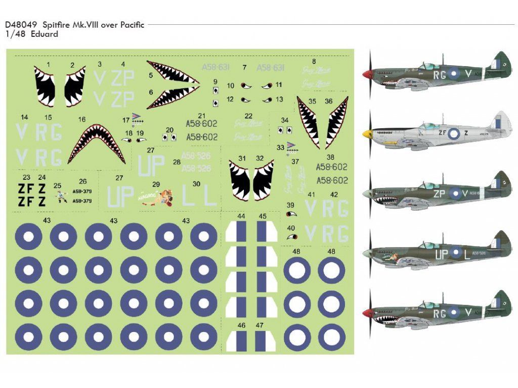 1:48 Supermarine Spitfire Mk.VIII over Pacific