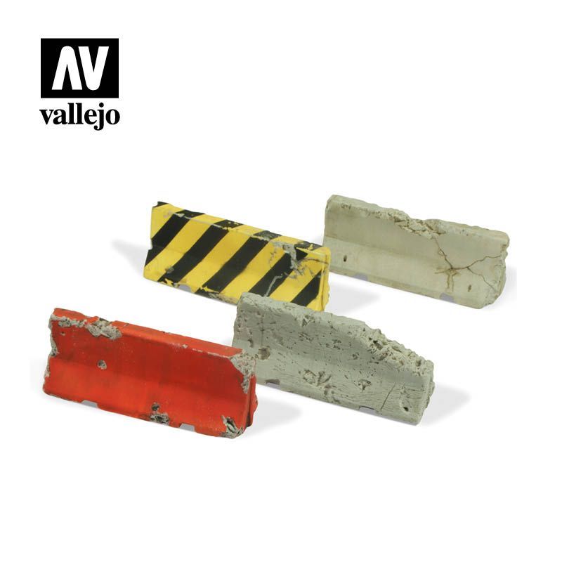 1:35 Damaged Concrete Barriers