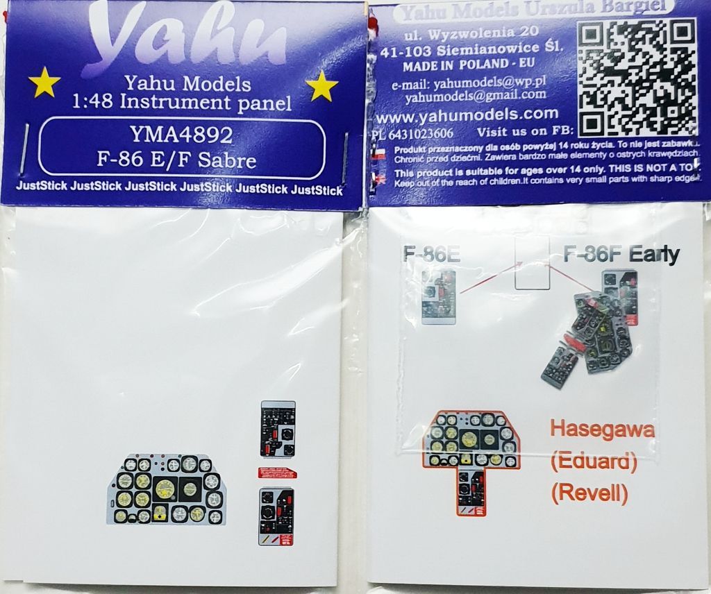1:48 F-86 E/F for Hasegawa / Eduard / Revell