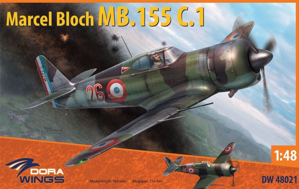 1:48 Marcel Bloch MB-155C.1 (4x camo)