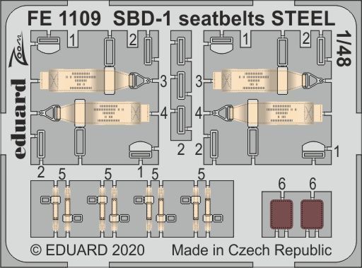 1:48 Douglas SBD-1 Dauntless seatbelts STEEL
