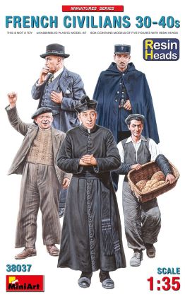 1:35 FRENCH CIVILIANS ’30-’40s. RESIN HEADS