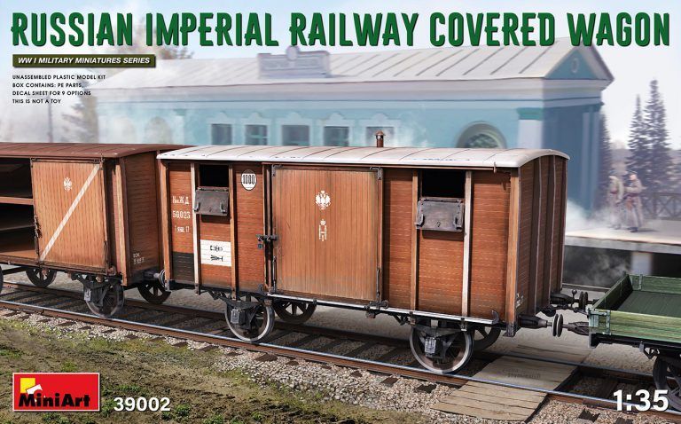 1:35 RUSSIAN IMPERIAL RAILWAY COVERED WAGON