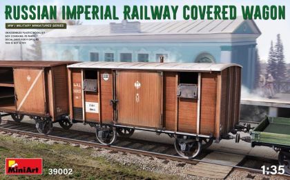 1:35 RUSSIAN IMPERIAL RAILWAY COVERED WAGON