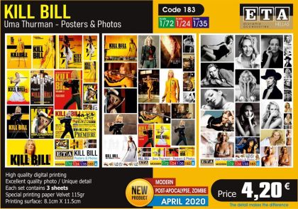 1:72, 1:24, 1:35 Kill Bill - Posters & Photos (3 sheets)