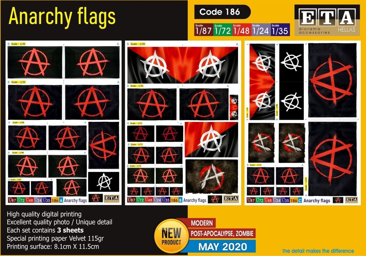 1:35 1:48, ... Anarchy flags