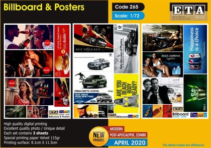 1:72 Billboards & Posters (3 sheets)