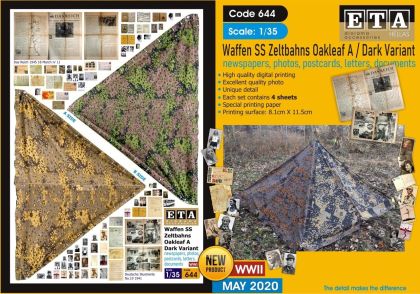 1:35 Waffen SS Zeltbahn Oakleaf A/ Dark Variant