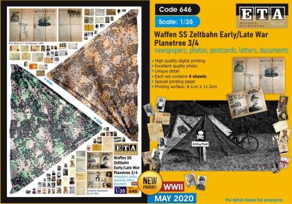 1:35 Waffen SS Zeltbahns Early/Late War Planetree 3/4