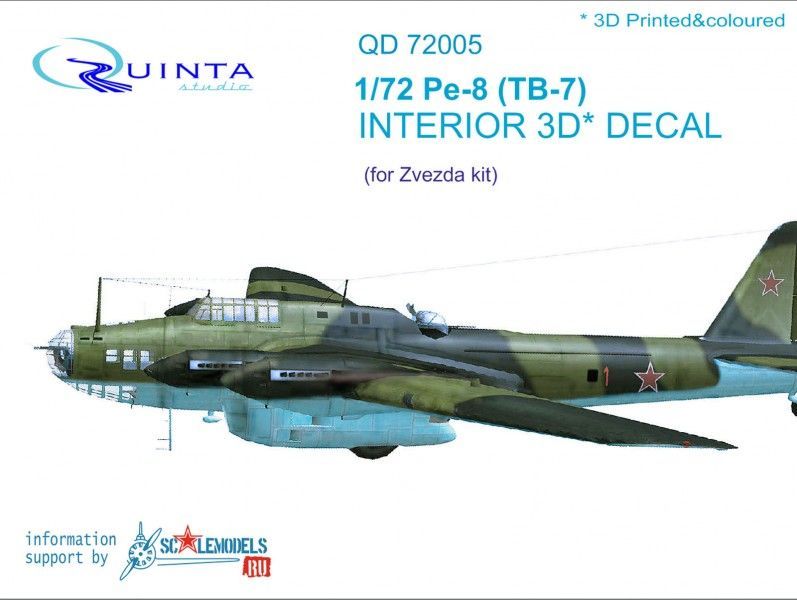 1:72 Pe-8/TB-7 Interior 3D Decal