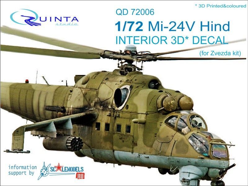 1:72 Mi-24V Interior 3D Decal