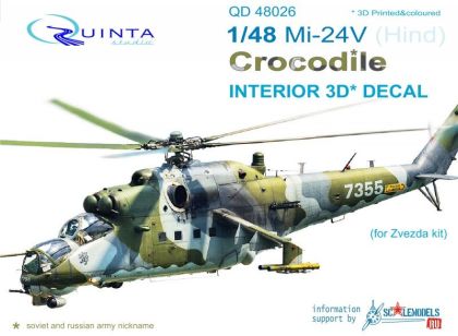 1:48 Mi-24V Interior 3D Decal
