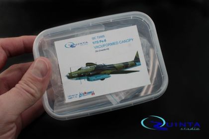 1:72 Pe-8 vacuformed clear canopy