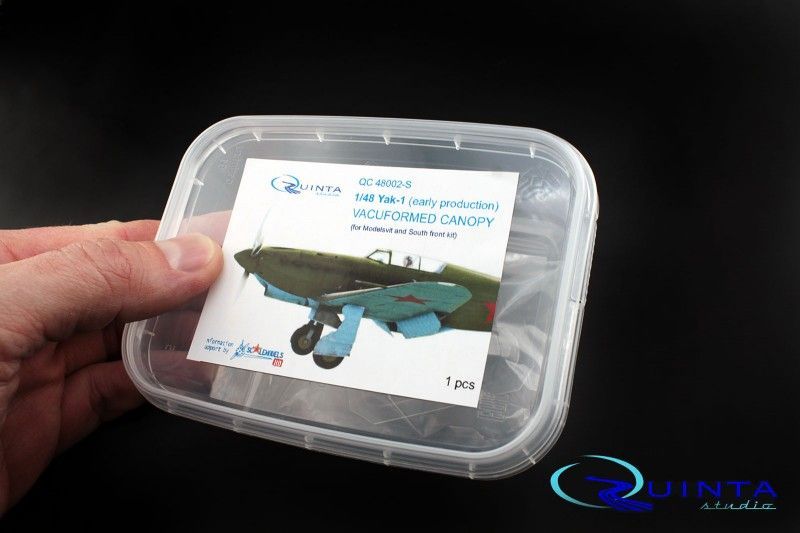 1:48 Yak-1 (early production) 1 pcs clear vacu canopy
