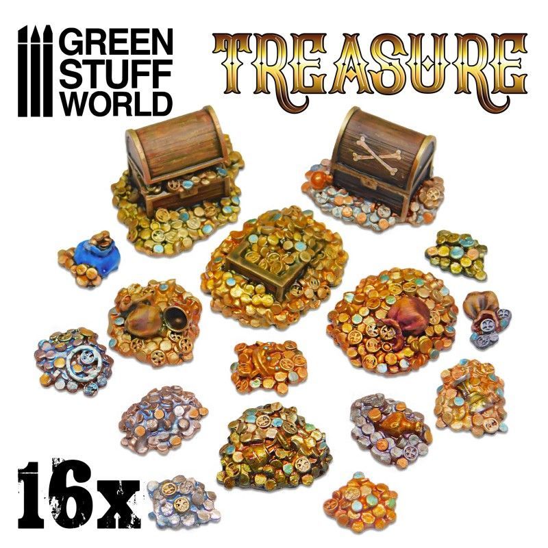 1:48/1:35 16x Resin Treasure Pieces