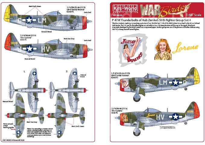 1:48 Razorback P 47's of the 56th Fighter Group