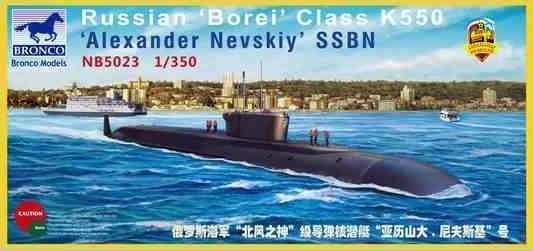 1:350 Russian Borei Class K550 Alexandr Nevskiy SSBN
