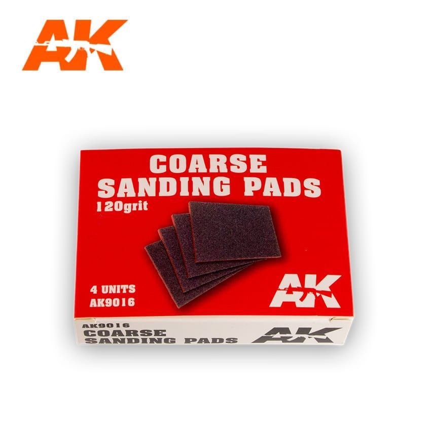 COARSE SANDING PADS – 120 GRIT. 4 UNITS.
