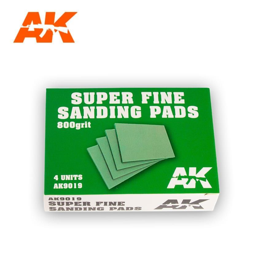 SUPER FINE SANDING PADS 800 GRIT. 4 UNITS.