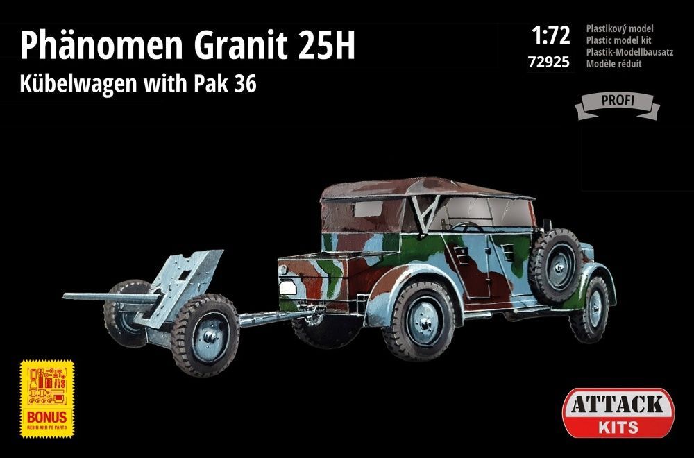 1:72 Ph.Granit 25H Kübelwagen w/ Pak 36 (incl.PE)