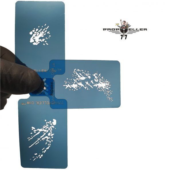 Set “2” – 3 Airbrush Stencils