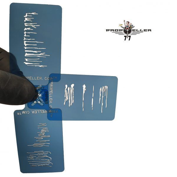 Set “3” – 3 Airbrush Stencils