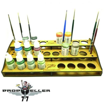 “Wave” Kit – Quality paint stand – capacity 24 bottles (17ml) and 22 brushes.