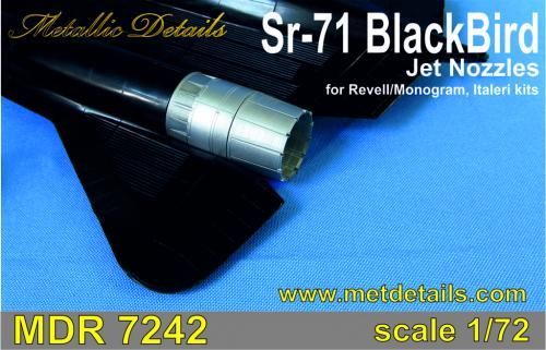 1:72 SR-71 Blackbird. Jet nozzles