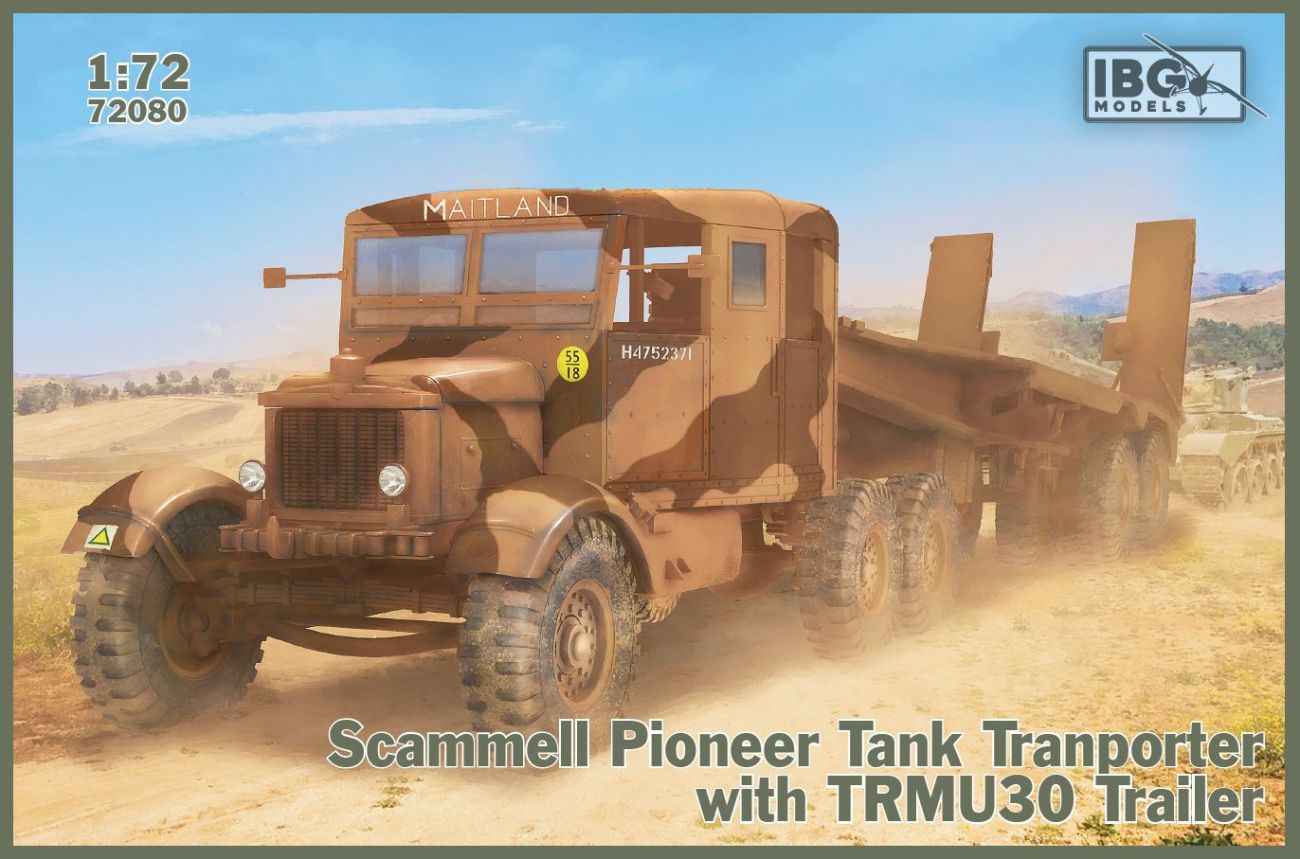 1:72 Scammell Pioneer Tank Transporter with TRMU30 Trailer