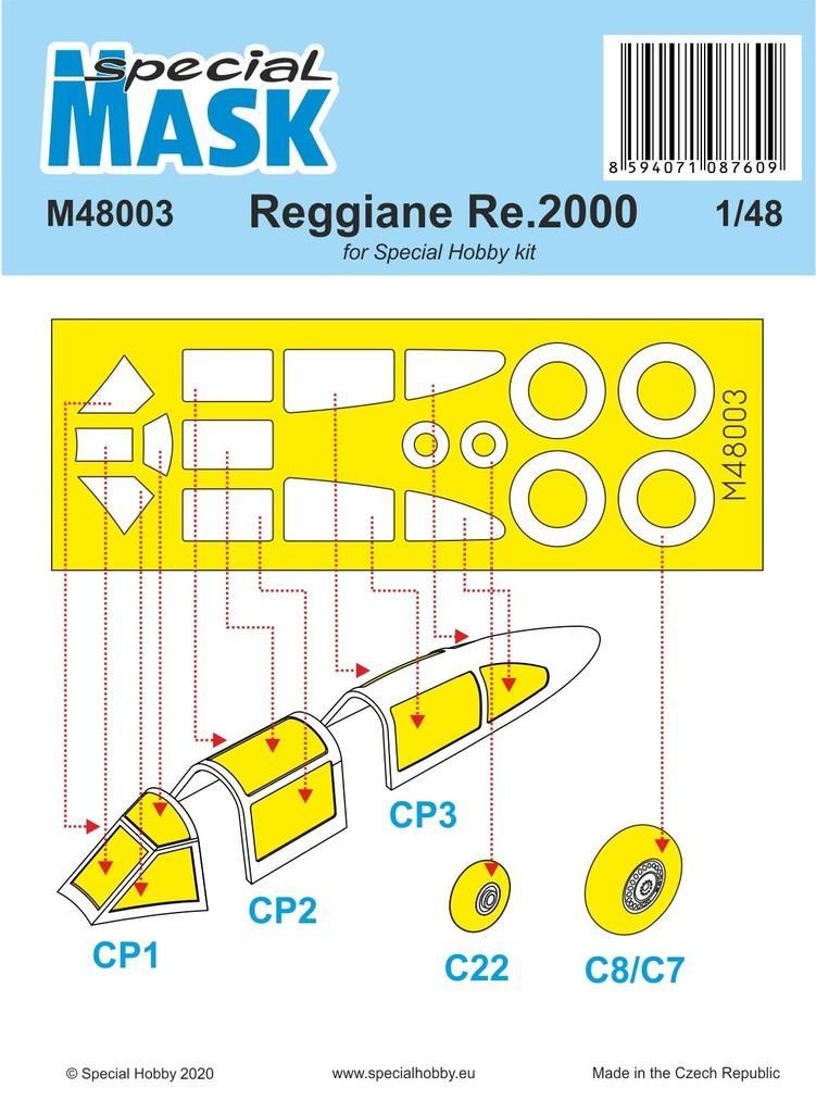 1:48 Reggiane Re 2000 Mask