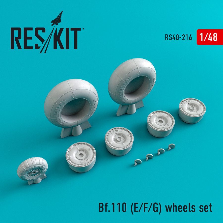 1:48 Messerschmitt Bf-110E/Bf-110F/Bf-110G) wheels set
