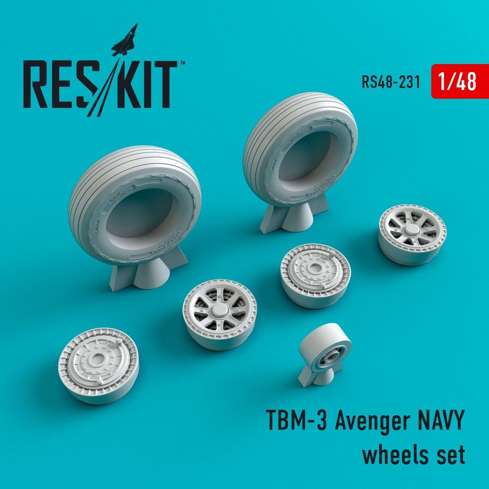 1:48 Grumman TBM -3 Avenger NAVY wheels set