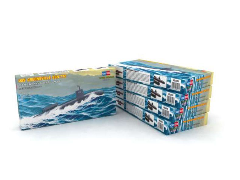 1:700 USS NAVY GREENEVILLE SUBMARINE SSN-772
