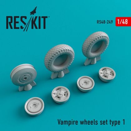 1:48 De Havilland Vampire type 1 wheels set