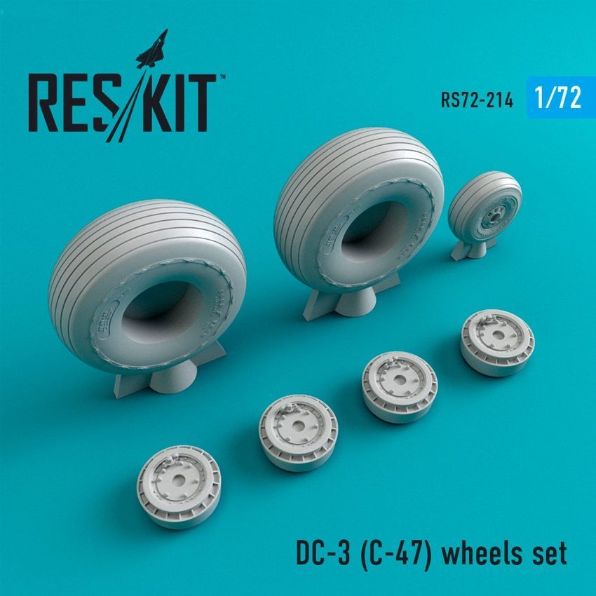 1:72 Douglas DC-3 Dakota (C-47 Skytrain) wheels set