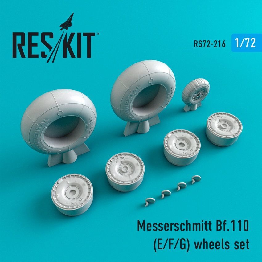 1:72 Messerschmitt Bf-110E/Bf-110F/Bf-110G) wheels set