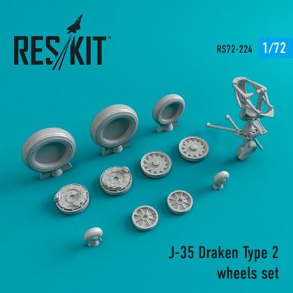1:72 Saab J-35 Draken Type 2 wheels set