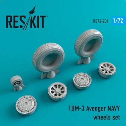 1:72 Grumman TBM-3 Avenger Naval based wheels set