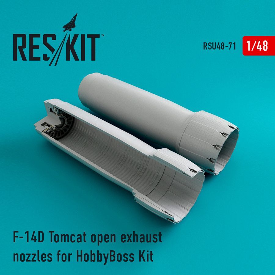 1:48 Grumman F-14D Tomcat open exhaust nozzles