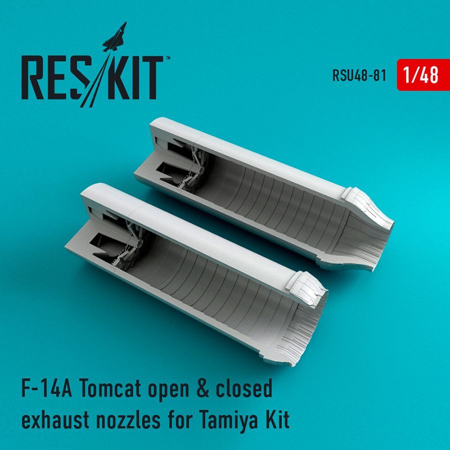 1:48 Grumman F-14A Tomcat open & closed exhaust nozzles
