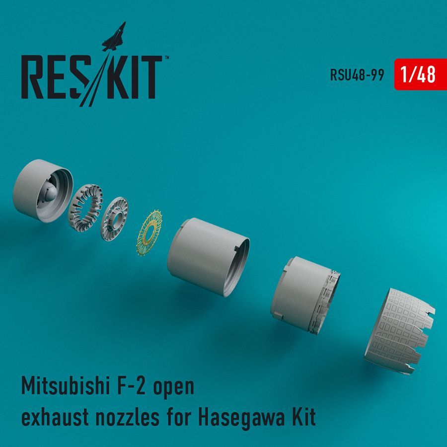 1:48 Mitsubishi F-2 open exhaust nozzles