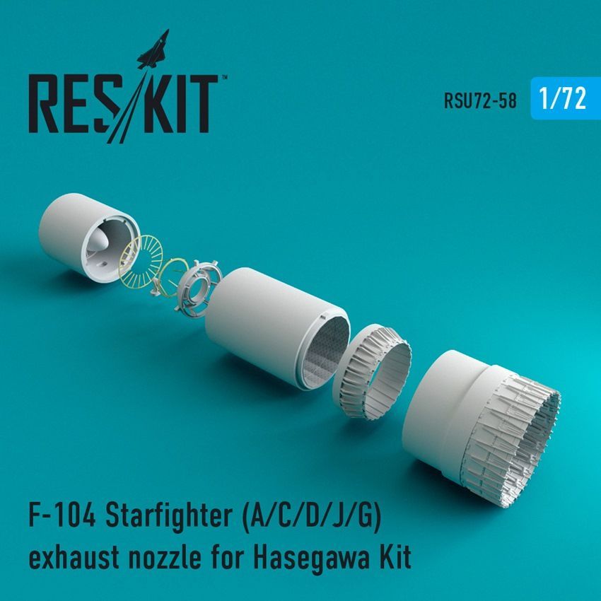 1:72 Lockheed F-104 Starfighter F-104A/ F-104C/ F-104D/ F-104J/ F-104G) Starfighter exhaust nozzle