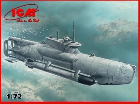 1:72 U-Boat Type XXVIIB “Seehund”(late) WWII German Midget Submarine