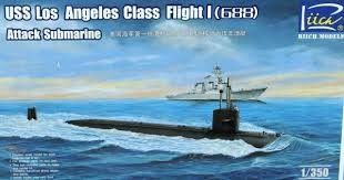 1:350 USS Los Angeles Class Flight I (688) Attack Sumbarine