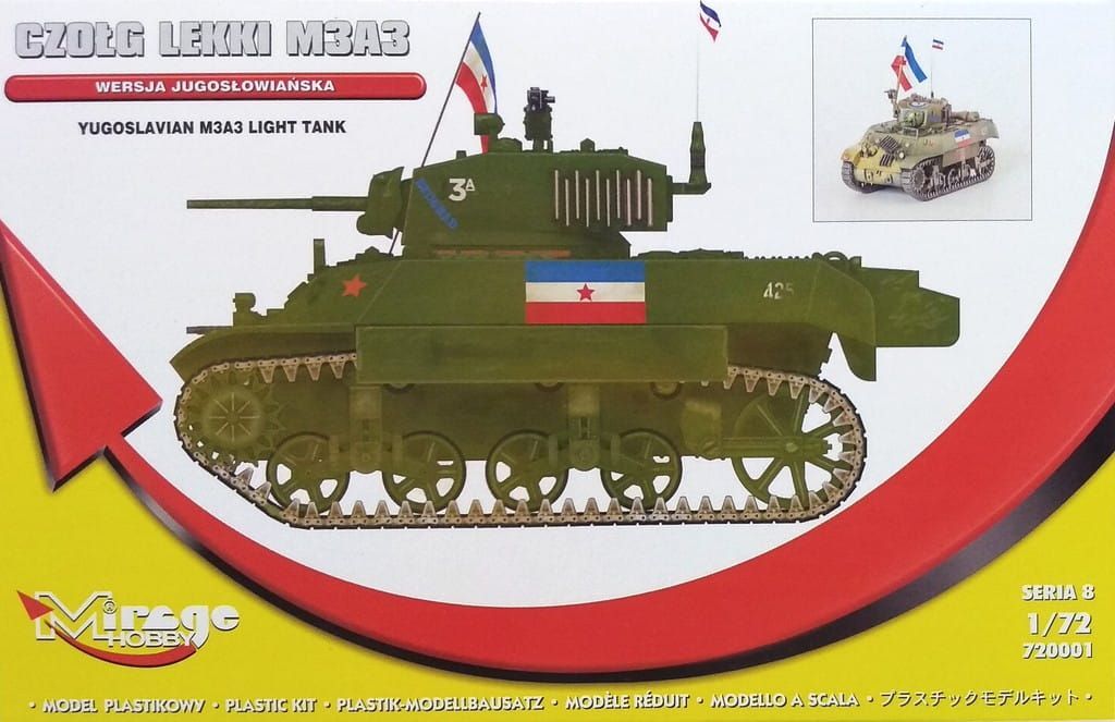1:72 M3A3 Light Tank Yugoslavian