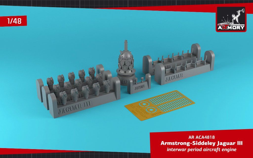 1:48 Armstrong Siddeley Jaguar-III aircraft engine