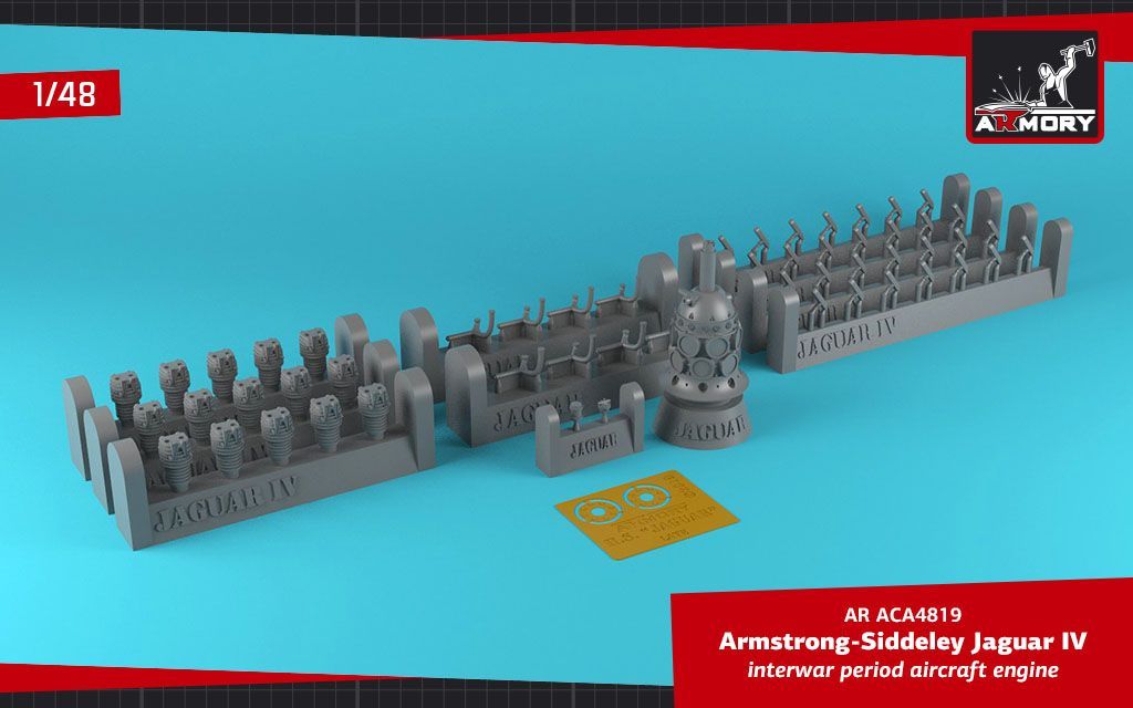 1:48 Armstrong Siddeley Jaguar-IV aircraft engine